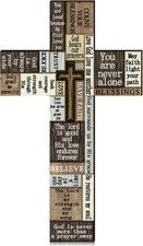 Wooden Cross Wall Decor 14 Inch Christians Wall Art Sign Religious Faith East...