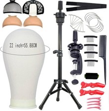 22 Inch Wig Head Mannequin Head for Wigs, Wig Stand with Head for Hair Styling P