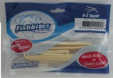 Fishbites 0095 E-Z Squid Flesh Color Long Lasting Scent 1/2" x 13" 2CT