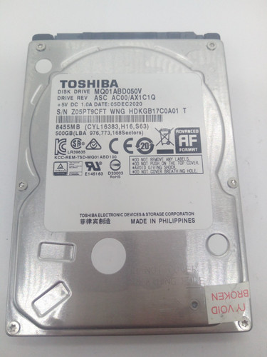 TOSHIBA**MQ01ABD050V** 500GB*** SATA HDD Notebook 2,5'' ZOLL#NFP1972
