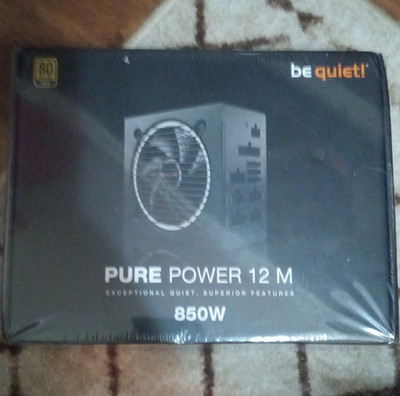 be quiet! Pure Power 12 M 850W ATX Modular PSU 12VHPWR Black BN344