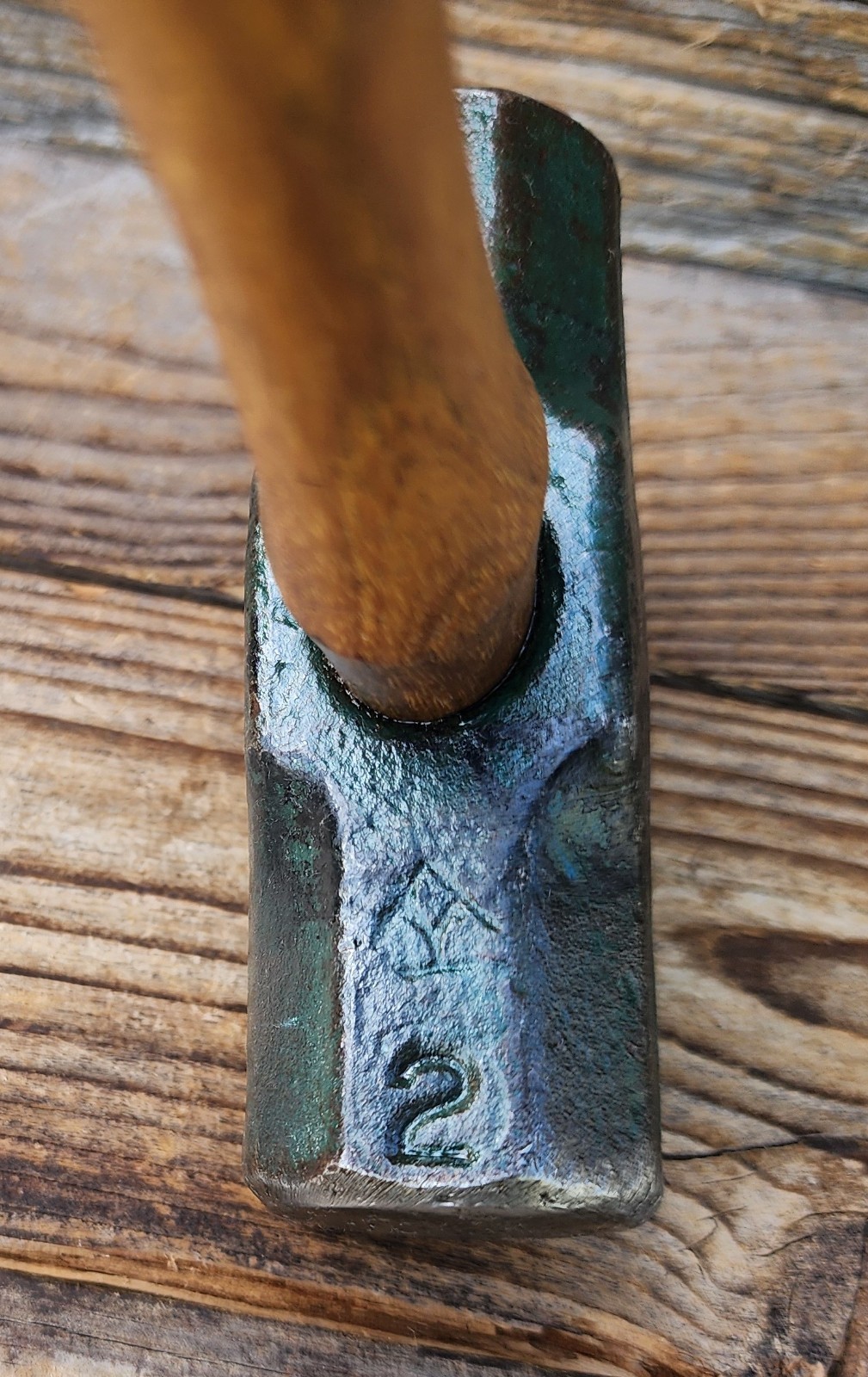 Vintage Woodings Verona 2 LB Double Faced Mini Sledge w/ Wood Handle USA Made
