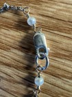 Personalized “SAM” Initials Sterling Silver Necklace Bracelet Set W Pearls — photo 7