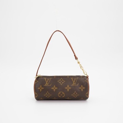 Louis Vuitton Monogram Papillon Mini Pouch Bag Charm Accessory Pouch Authentic