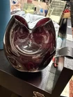 Blenko Ivy Art Glass Vase Pinched Amethyst Purple VTG MCM Winslow Anderson 39 EC