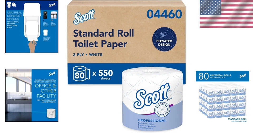 Scott 2-Ply Toilet Paper, 80 Rolls, 44,000 Sheets - Image 2 of 4