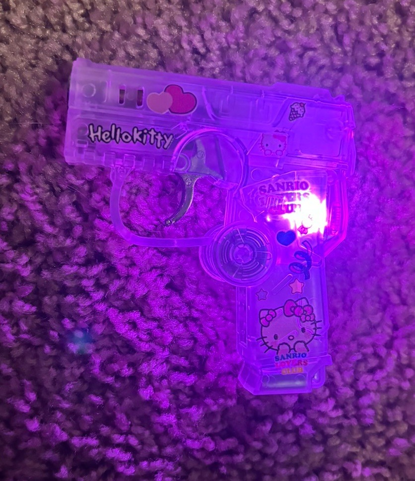 Light Up Spinning Hello Kitty Gun Lighter