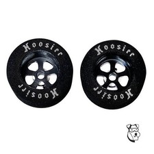 Mid-America "Black" Hard Body Rear Tires 1/8 x .600 x 1.03 Fish 1/24 Slot Car