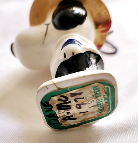 Selten Snoopy 70er Japan Porzellan Ornament Vintage International Serie Italien 3 Zoll - Bild 6 von 6
