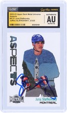 Juraj Slafkovsky Canadiens Signed 2022-23 Upper Deck #A-21 CGC 10 Rookie Card