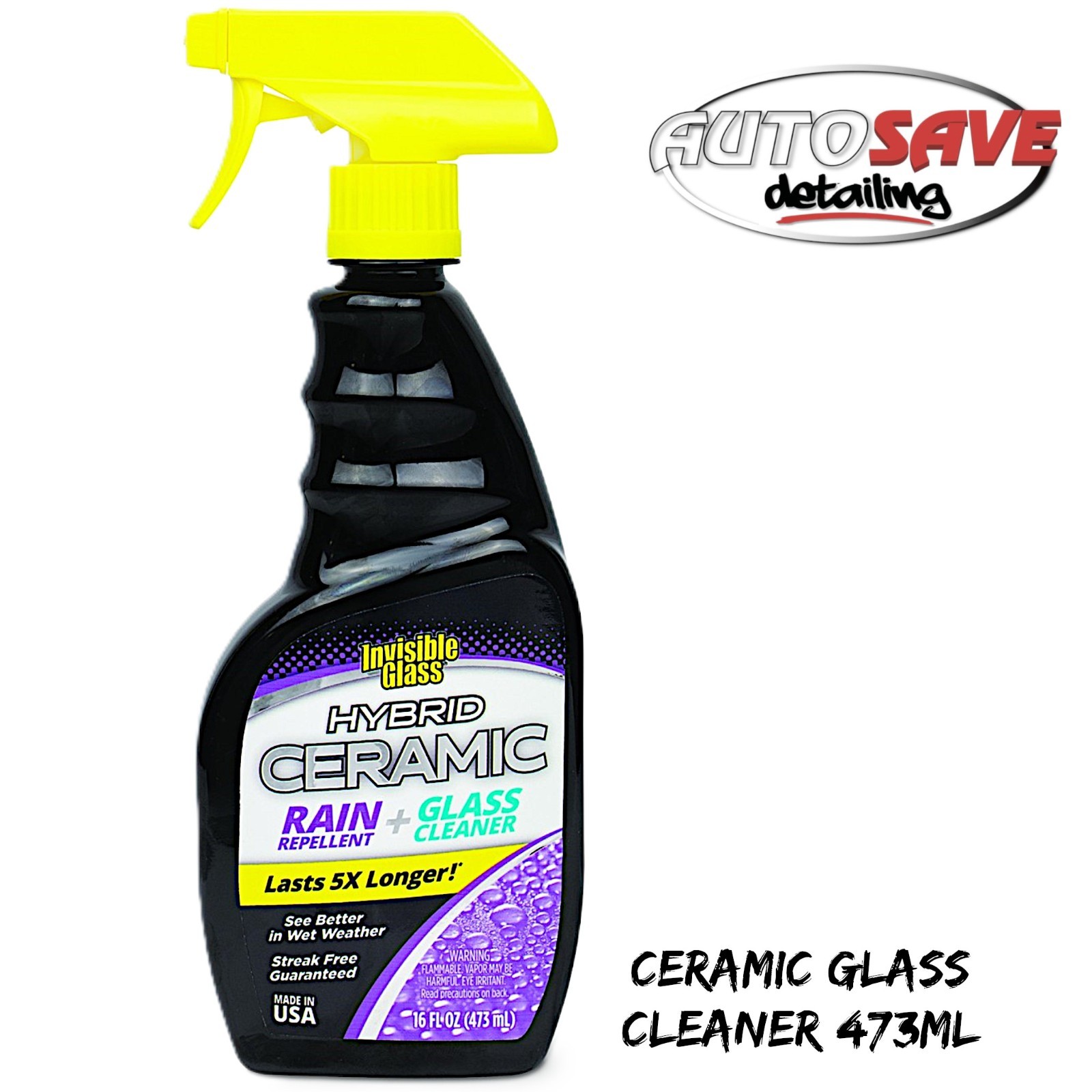 Stoner Invisible Glass -Hybrid Ceramic Rain Repellent & Glass Cleaner |473ml