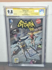 SIGNED BY ADAM WEST & BURT WARD CGC 9.8 BATMAN '66 #1