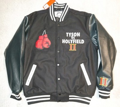 Headgear Tyson Vs Holyfield II (Ear Bite Fight) Varsity Jacket Men s XL NWT