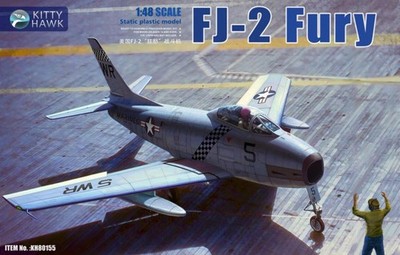 Kitty Hawk 1/48 FJ-2 Fury Modellflugzeug Bausatz