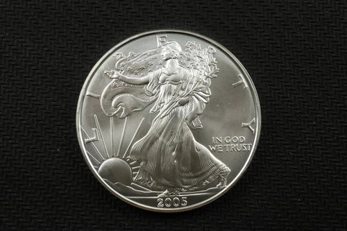 NobleSpirit Gem BU 2005 American Eagle 1oz .999 Silver Round Beautiful