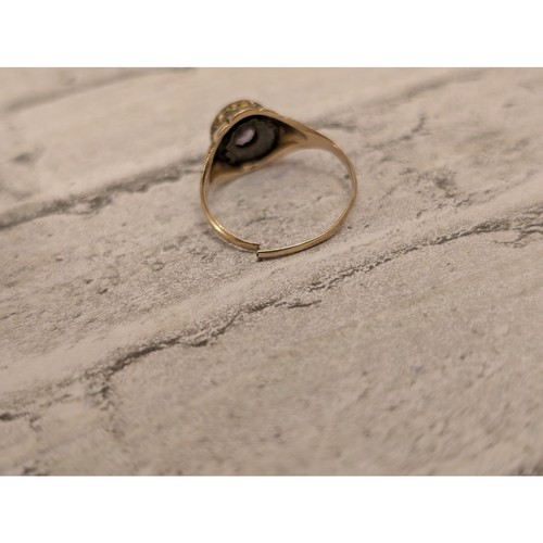 Delicado anillo para mujer con piedra morada - Imagen 8 de 12