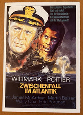 Zwischenfall im Atlantik - Filmkarte Filmplakatkarte Cinema - Richard Widmark