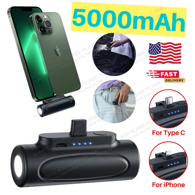 Portable Charger 5000mAh UltraCompact Power Bank Battery Pack For iPhone/Android