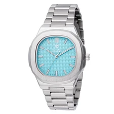 Montres Prestige By Invicta Men's SS Watch, 42mm, Light Blue Dial (MPW-0110)