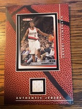 2005-06 Martell Webster Authentic Jersey Rookie Card By Vintage Sports Cards. rookie card picture
