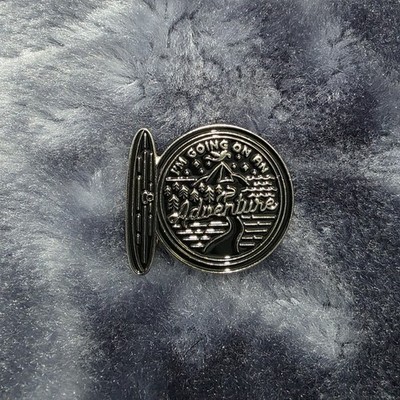 LOTR Hobbit Ich gehe auf ein Abenteuer Herr der Ringe Metall Emaille Pin Anstecker