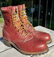 Vintage Carolina Sub Zero Logger Linesman Work Boots Size 9.5D. USA MADE