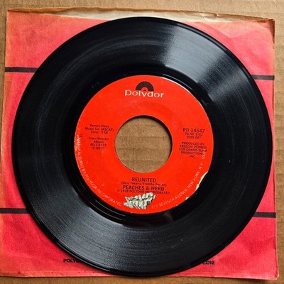 PEACHES & HERB Easy As Pie/Reunited 45 7'' Record Vinyl Records