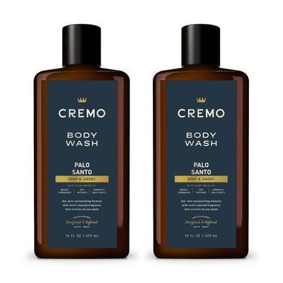 Rich-Lathering Palo Santo Body Wash 16 Fl Oz - Aromatic Cardamom & Papyrus (2-Pa