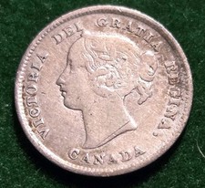 1894 Canada 5 cents