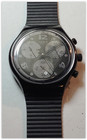 Swatch Black Out Chronograph Wristwatch, 22 Jewels, 1992, Great Condition