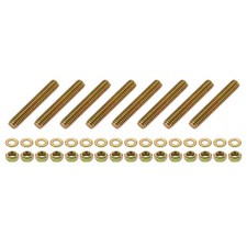8Pcs Fully Threaded Rod, 5/16"x2" Zinc-Plated Carbon Steel with Nuts Washers