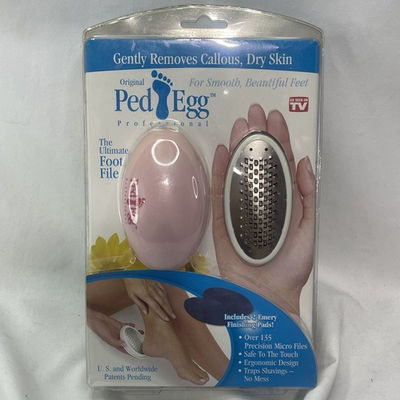 #ad NEW with Box Pink Ped Egg Original Professional Ultimate Foot File Callous Skin $20.62