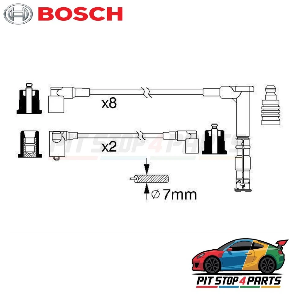 Bosch 0986356315 Ignition Leads Fits Mercedes-Benz S-Class 1992-1999 - Image 4 of 4