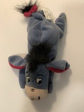 Walt Disney New Eeyore Plush Bean Bag Toy Bumble Bee On Right Back Foot