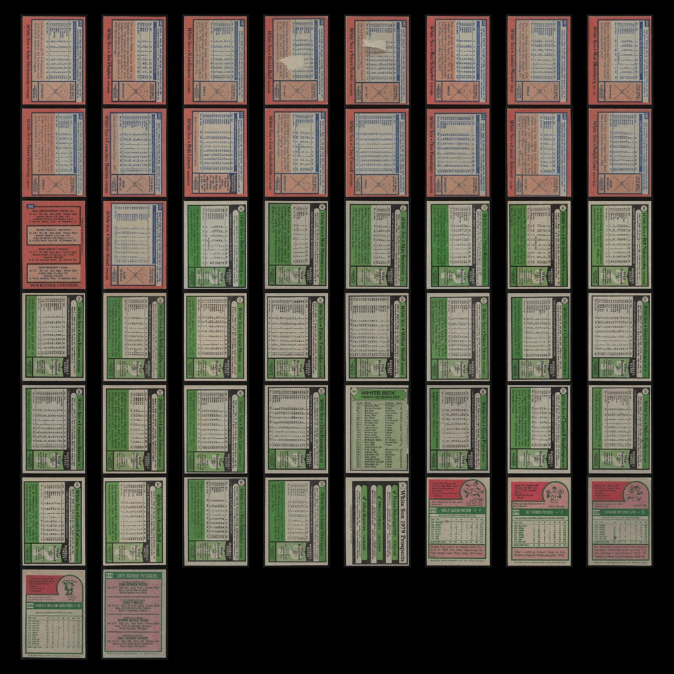 Lote De Colección Medias Blancas de Chicago Sin Duplicados 50 Tarjetas de Béisbol Topps Distribuidor A Granel Foto 2 de 4