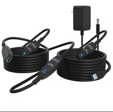 100FT USB 3.0 Active Extension Cable, USB 3.0 Extension Cord A-Male to A-Female