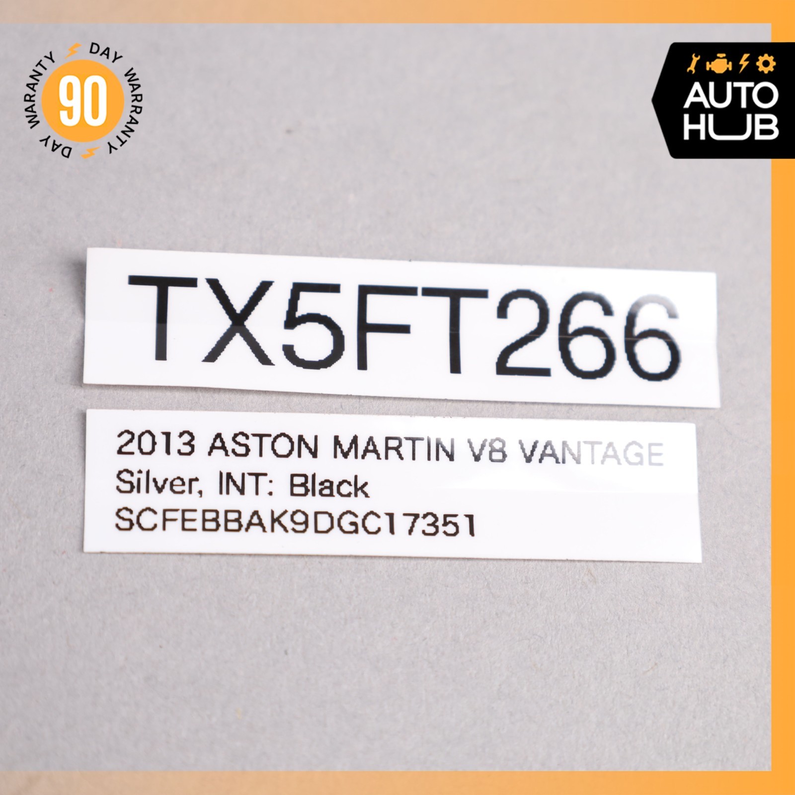 Aston Martin V8 Vantage Left Side Window Master Switch Control 9G4314540AA OEM