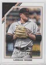 2022 Topps Gallery Printer Proof Logan Webb #60 10ba