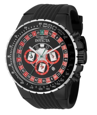 Invicta Aviator X Monte Carlo Roulette Men's Watch - 50mm Black 49849 Quartz NEW