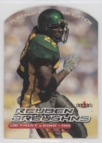 2000 Fleer Ultra Rookie Platinum Medallion /25 Reuben Droughns #248P Rookie RC