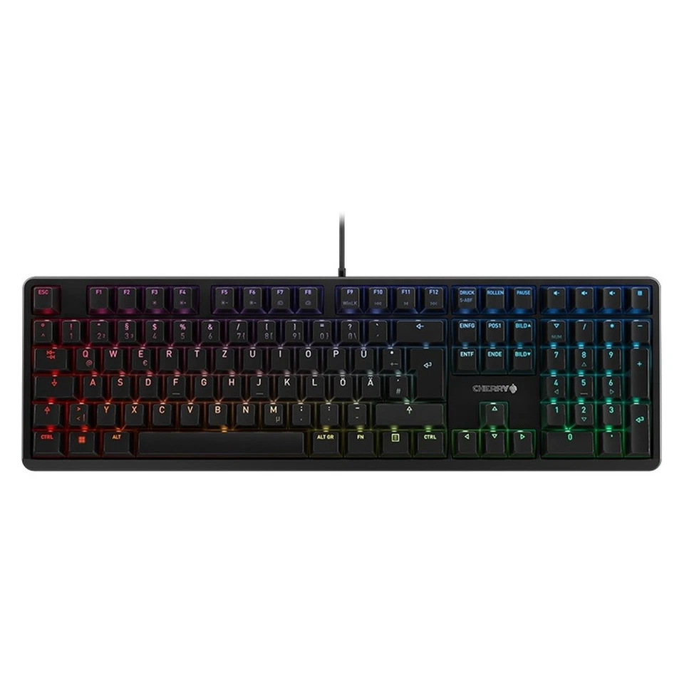 CHERRY G80-3000N RGB Gaming Tastatur USB QWERTZ Deutsch Schwarz