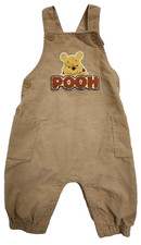 Baby Disney 6-9 M Brown Winnie The Pooh Corduroy Overall Embroidered Adjustable