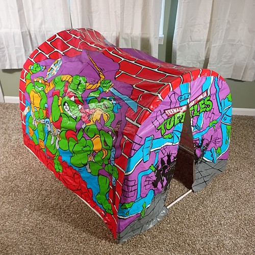 Vintage 1991 Ninja Turtles TMNT Slumber Play Tent Large