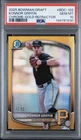 2025 BOWMAN DRAFT #BDC-102 KONNOR GRIFFIN CHROME /50 GOLD REFRACTOR PSA 10 TOP