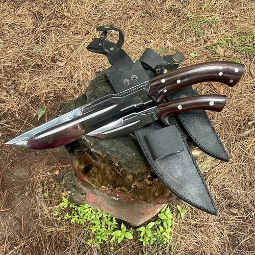 11" Hand Forged Custom Seax knife | Full Tang Khukuri | cleaver Kukri Machete - Picture 5 of 13