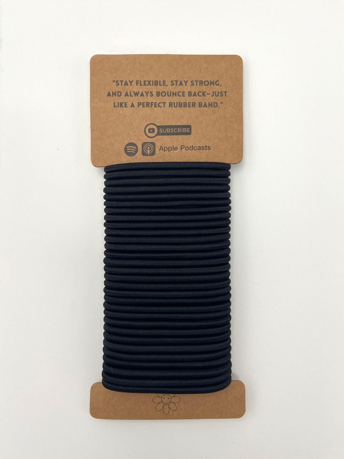 Black Elastic Ponytail Holder Hair Ties for Women, 30-Piece Pack