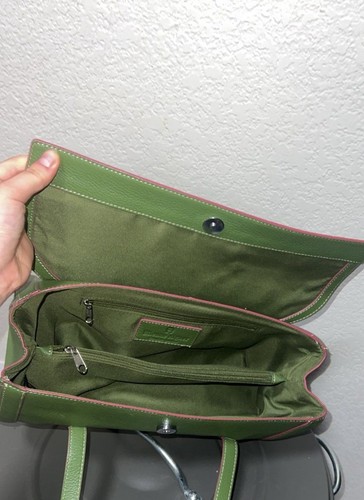 NEU Vintage Tasche Etienne Aigner echt Rindsleder olivgrün - Bild 7 von 11