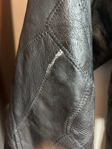 Giacca in pelle USA nera con fodera XL - Foto 3 di 23