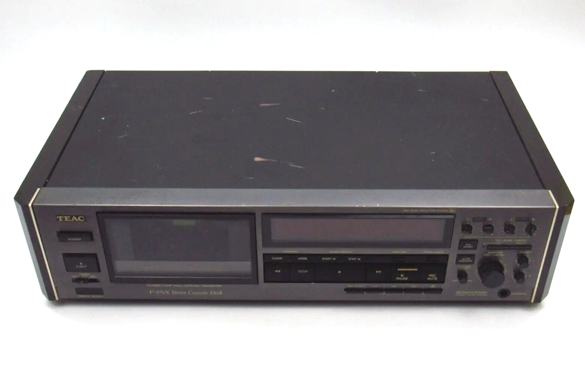 【定価109,780円・美品・動作品】TEAC V-970X　カセットデッキ TEAC V-970X Stereo Cassette Tape Deck Player Recorder 3 Head
