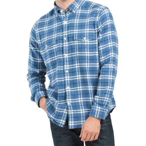NWT Nautica Classic Collar Checked Sofr Brushed Flannel Casual Button Down Shirt - Picture 4 of 9